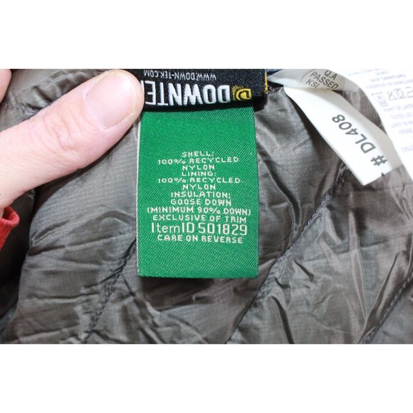 LL Bean Ultralight 850 Down Hooded Coat Three Quarter Length Mariner Blue XL - Picture 9 of 11